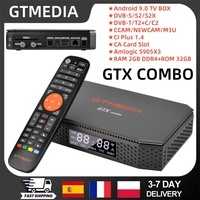 GTMEDIA GTX Combo Terrestrial TV Receptor Android 9.0+DVB-S2/T2/C TV Box,2GB+32GB,CI Plus Card Slot 4K/8K UHD Satellite Receiver