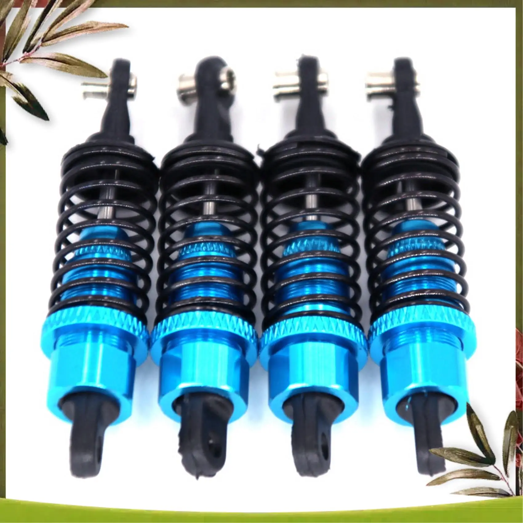 

ABOU-2 Set RC Car Part: 1 Set Aluminum Shock Absorber & 1 Set Metal Bottom Plate With Accessories