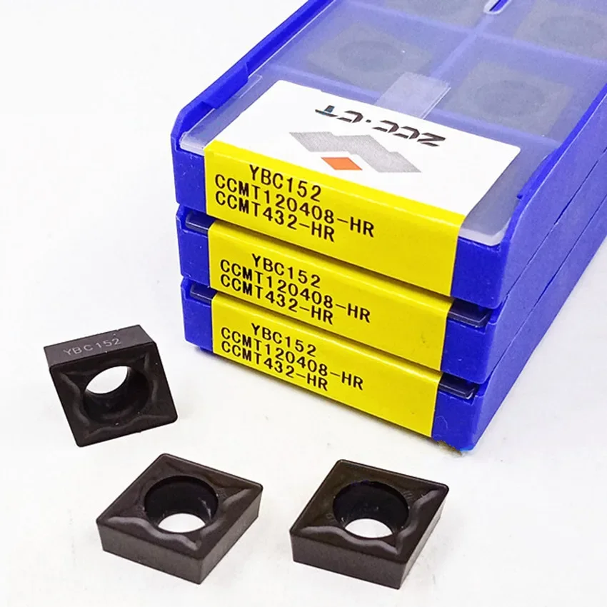 

ZCC.CT CCMT120408-HR YBC152/CCMT120412-HR YBC152/CCMT120408-HR YBC252/CCMT120412-HR YBC252 CNC Carbide Turning Inserts for Steel