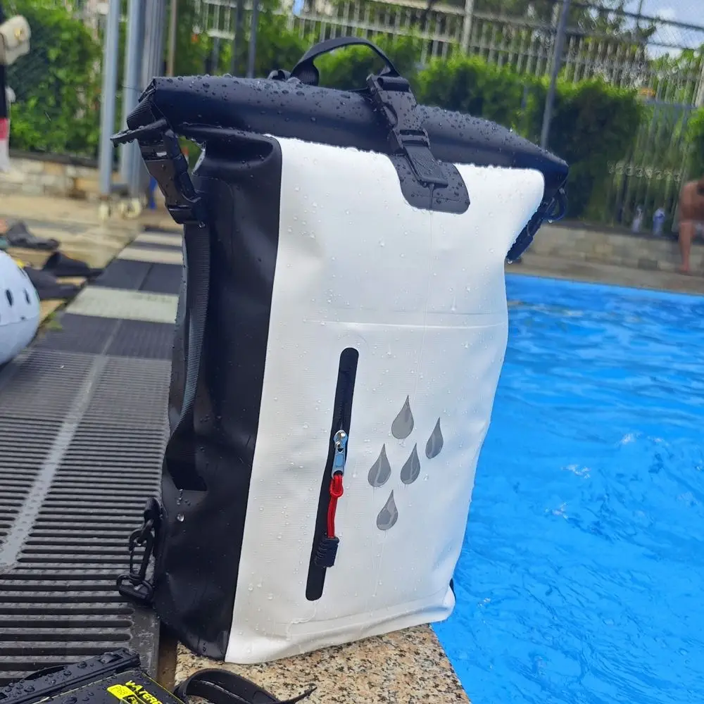 

25L Waterproof Drift Bag IPX6 Rating Large Capacity Swimming Backpack Foldable Shoulder Strap Waterproof Bucket Bag Rafting