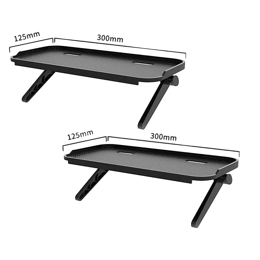 Mountable Shelf for Set Top Box For Media Player Game Console and Router on TV Top 30 by 12.5cm Black ABS with Adjustable Angle