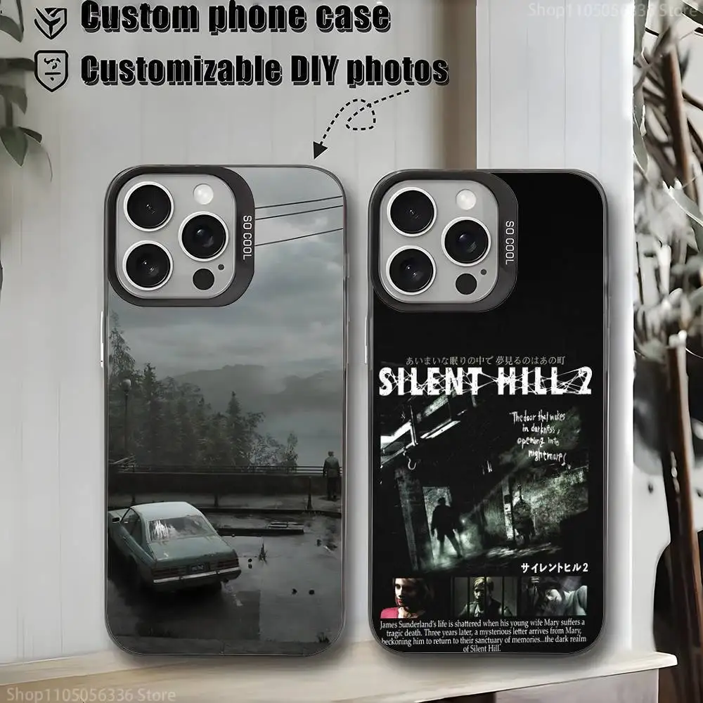 

Silent Hill 2 Videogame Phone Case For iPhone 16,15,14,13,12,11,Mini,Pro,MAX,plus,Black Matte Shockproof Cover