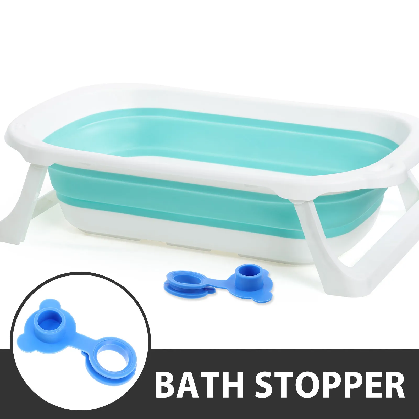 5Pcs Silicone Bath Plug Drain Stopper for Tub Safe Non Scratch Push Design Bright Color Bath Tub Stopper