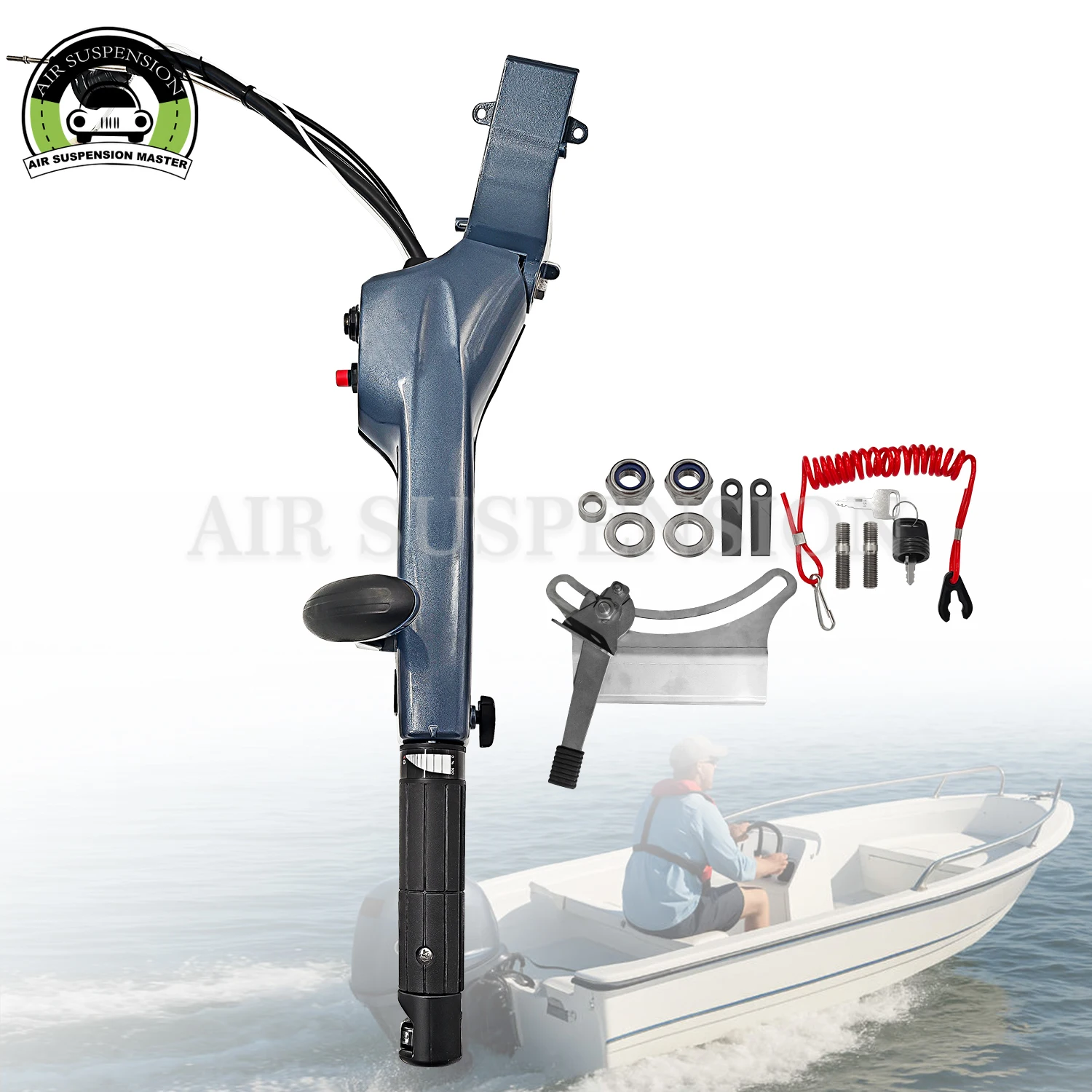 

Handle Steering Assy for Yamaha F50 F60 F70 40-75 HP 4-Stroke Tiller Handle Fitting 6X4-42102-24-00 6X4-42103-5C-00