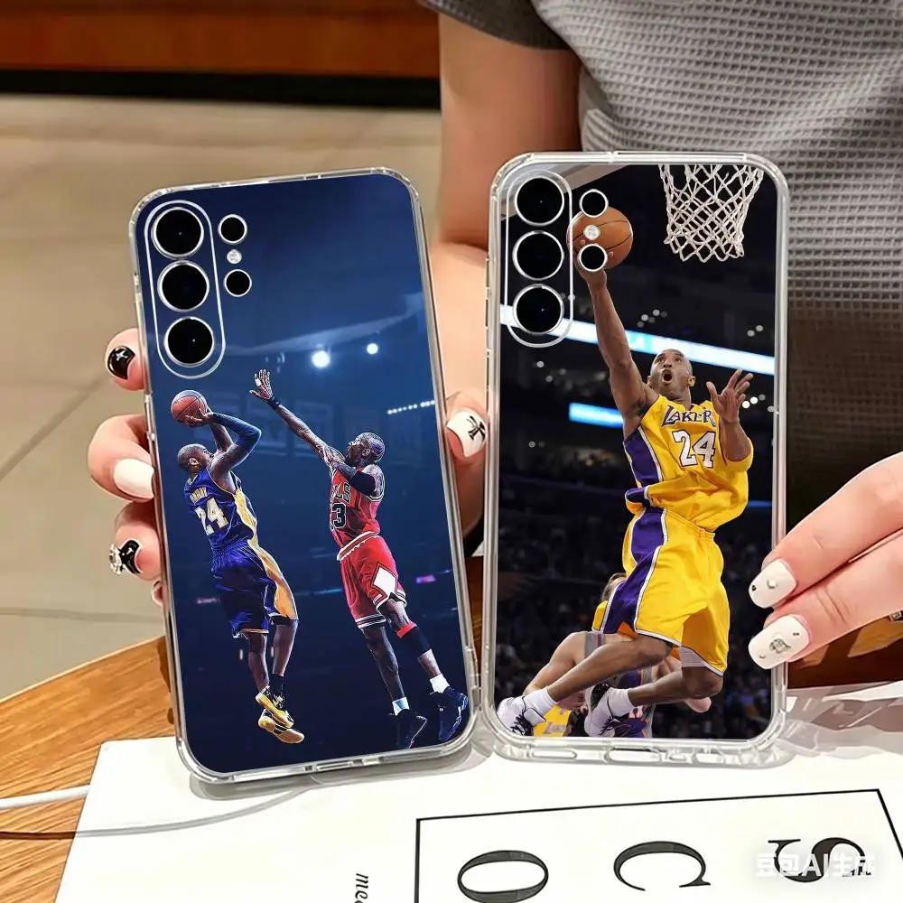 Black Mamba K-Kobe Transparent phone Case For Samsung S25,24,21,22,21,20,10,S9Ultra,Plus,Fe,Lite