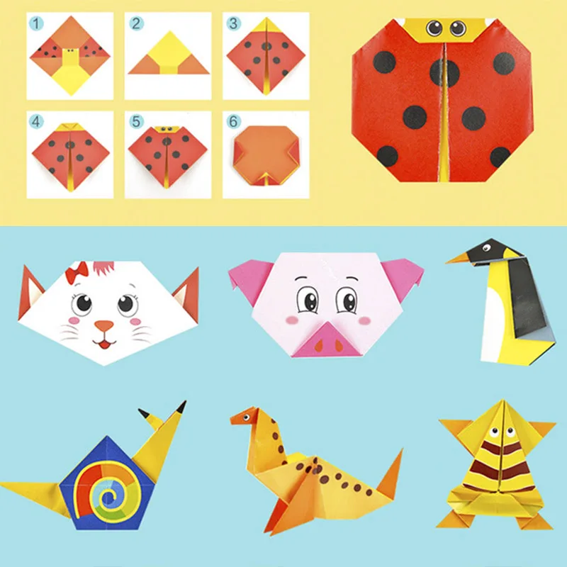 子供のための動物の絵が描かれた3D紙,DIY手工芸品,モンテッソーリゲーム,学習,108ページ