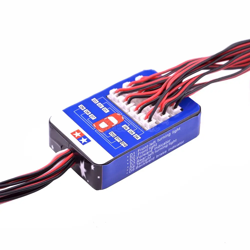 1:10 RC Auto Simulatie Flash RC Accessoires 4 Kleuren Verlichting 12 LED Verlichtingsset