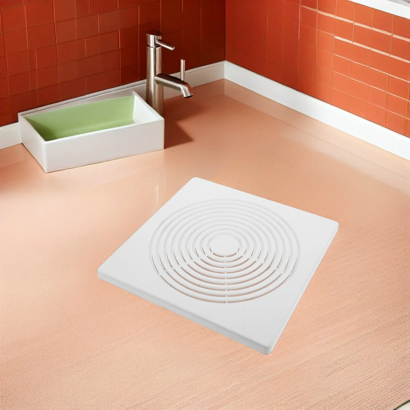 Bathroom Vent Fan Grille Cover 11x11 Square Ceiling Exhaust Vent Cover Spring Closure Plastic Fan Grille White Wall-Mount Spare
