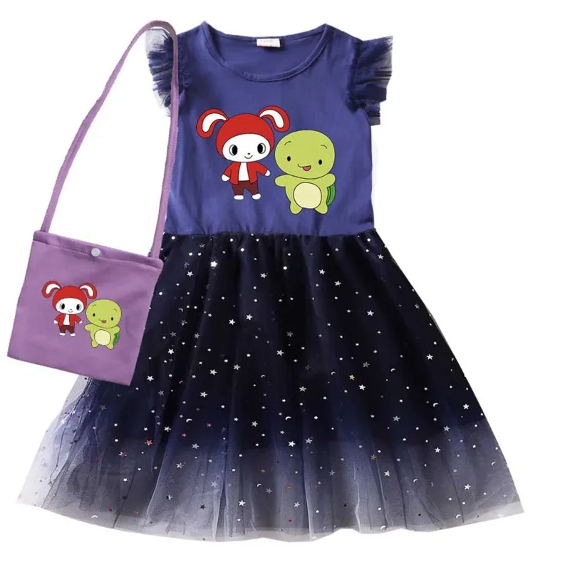 Vestidos de dibujos animados JJ Mikey Maizen para niñas, ropa de casa Maizen JJ para niños, disfraz de Cosplay, bolso de vestir informal con mangas voladoras para niños