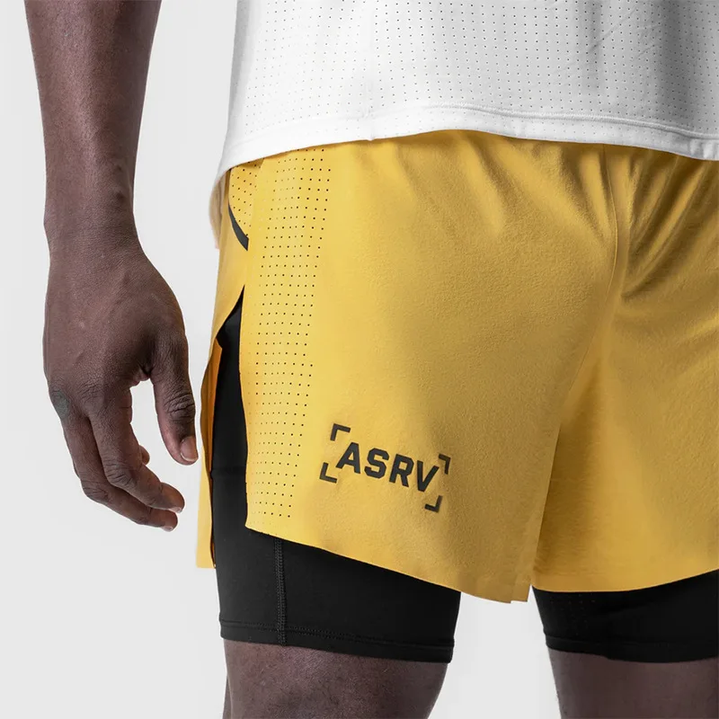 

Mens Sports Double-layer 2 in 1 Compression Shorts Quick Dry Basketball Shorts Training Running Gym Fitness Jogger Short Pants