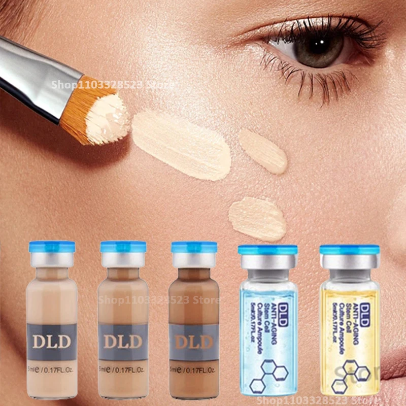 10Pcs 5ml Permanent Ampoule Starter Kit Liquid Foundation Korean BB Cream Glow Cosmetics  BB Serum Facial Moisturing Skin Care