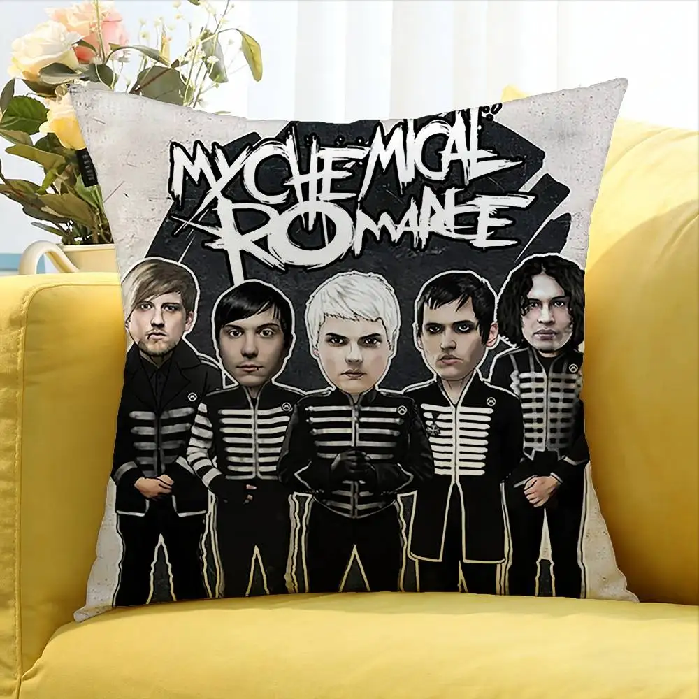 MCR Fan Icon My C-Chemical Romance   Various Sizes Square Pillow Case For Car Home Bedchamber Decor