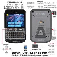 A45F-LILYGO T-Deck Plus ESP32-S3 Development Board GPS Lorawan Long Distance Communication Module 915Mhz SX1262 Lora Transceiver