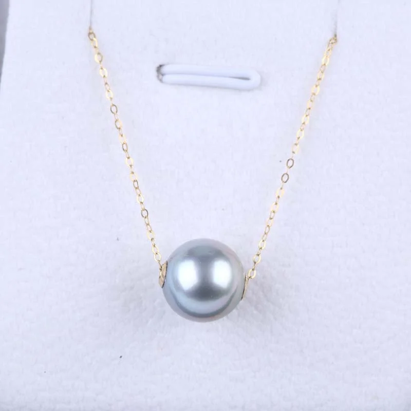 9-10mm Size Akoya pearl 18k gold jewelry necklace