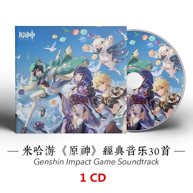 

Оригинальный игровой саундтрек Genshin Impact — 30 лучших OST Tracks Collection ACG Музыкальный компакт-диск в стиле аниме