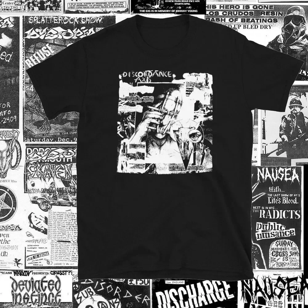 Discordance Axis Short Sleeve Shirt Punk Crust Dbeat Hardcore