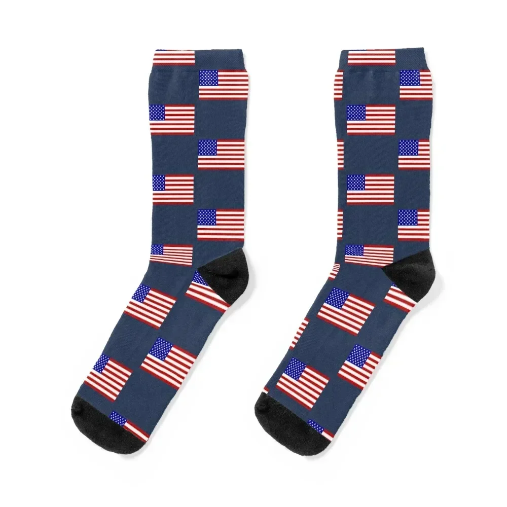 

Patriotic American Flag - USA Flag Mask Socks luxury japanese fashion Socks Women Men's