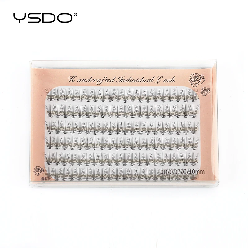 YSDO 6 Rows Natural Eyelash Extension Soft Volume Faux Cils 10D Cluster Individual Lashes Makeup Fake Eyelashes Tools Cilia