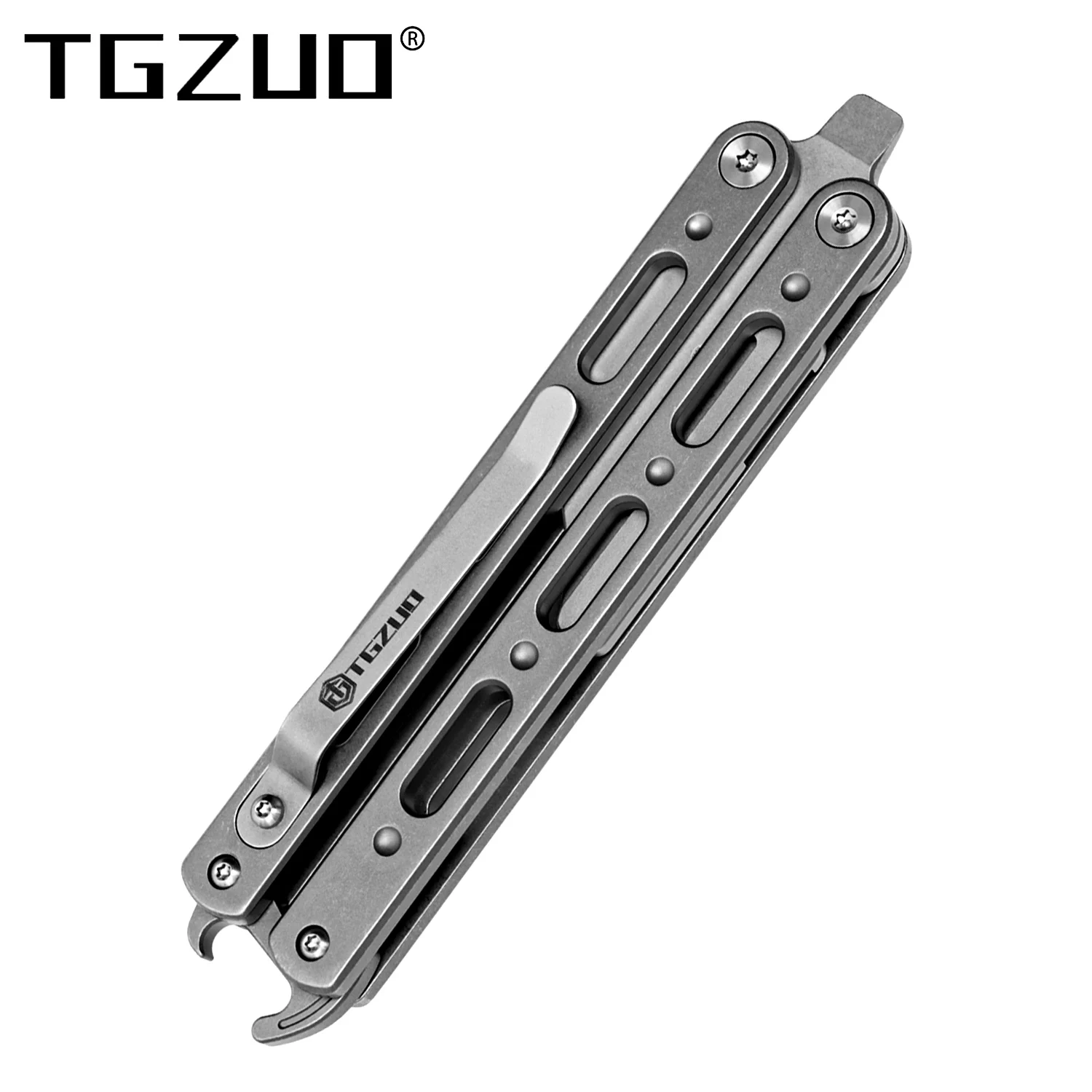 

Titanium Alloy Multifunctional EDC Tool Folding Handle Outdoor Utility Portable Pocket Bottle Opener