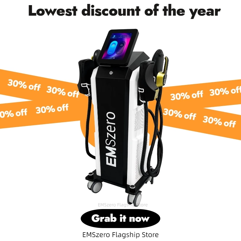 

EMSzero Neo Body Sculpting Machine Shaping 6500W 200hz EMS Radio Frequency RF Muscle Stimulator Device