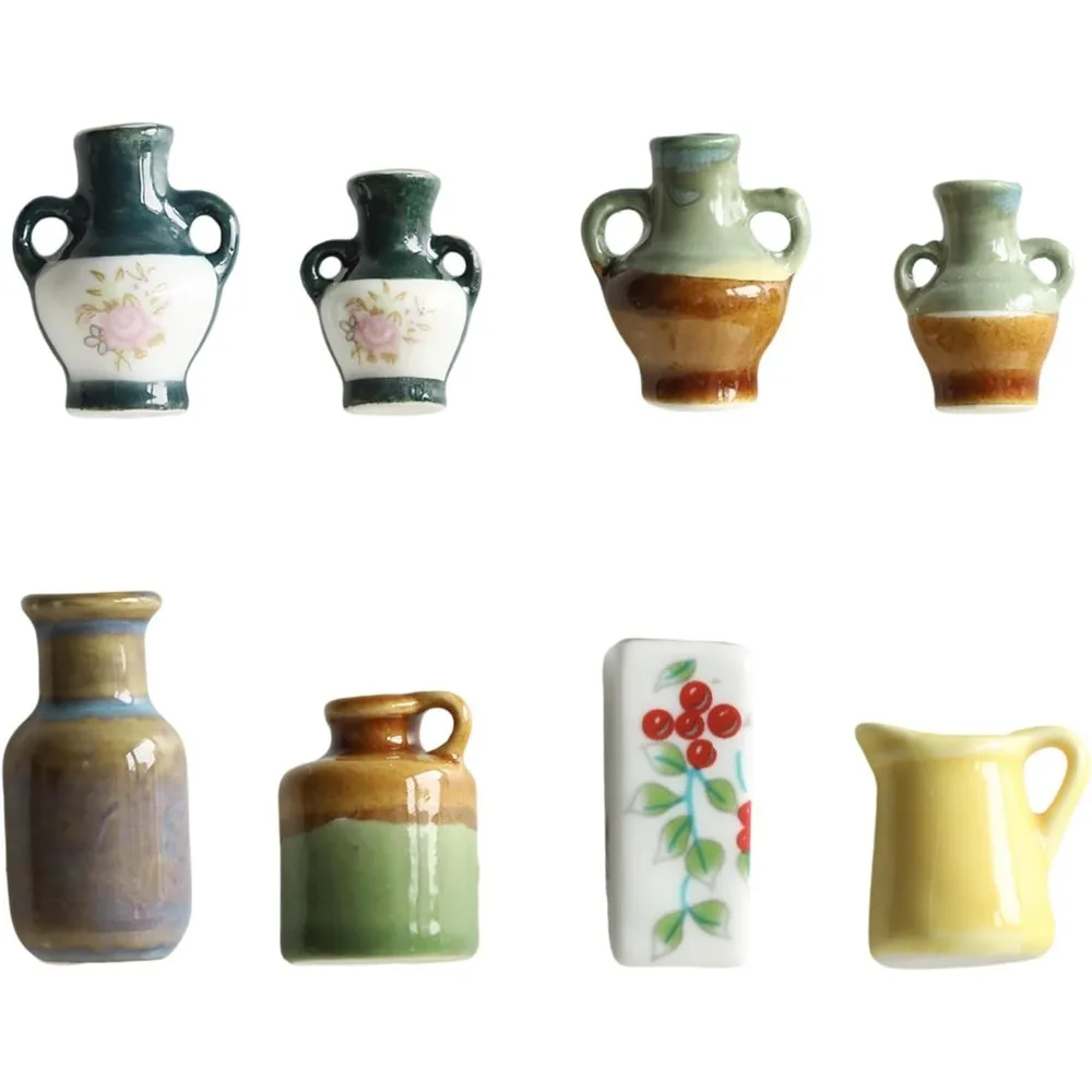 

Mini Ceramic Vase Refrigerator Magnet DIY Magnet Vase Fridge Magnets High Quality Flower Arrangement Plant Fridge Magnet