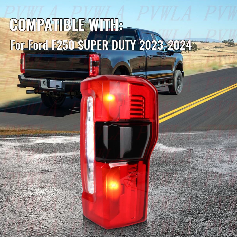 LED Tail Light For FORD F250 F350 SUPER DUTY 2023-2024 Right Side Rear Lamp Brake Light F02801294  PC3Z13404B Car accessories