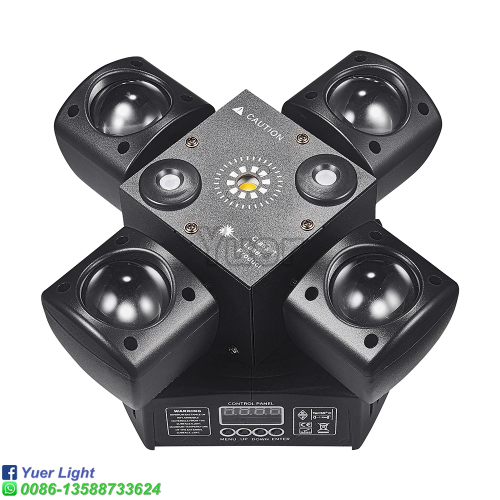 LED Moving Head 12X3W RGBW 4in1 Beam Light Wiht RG Laser Gold Strobe  Stage Effect Dj Disco Bar Party Indoor Nightclub DMX512