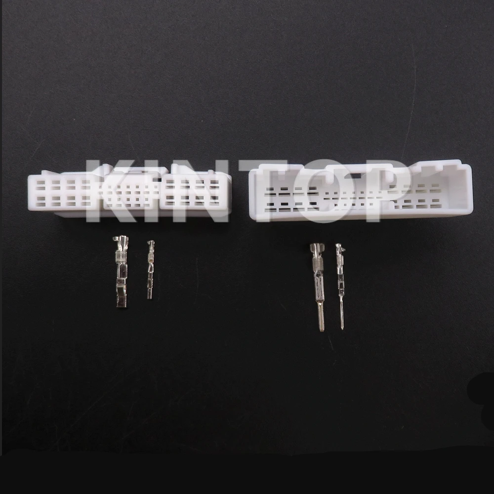 1 Set 28 Pins AC Assembly Car Low Current Electric Wire Composite Socket Auto Parts Automobile Male Female Electrical Connector