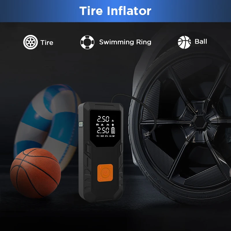 Junsun 450A سيارة الانتقال كاتب 8000mAh قوة البنك ضاغط الهواء المحمول 12 فولت جهاز البدء لبطارية السيارة كاتب الطوارئ #5