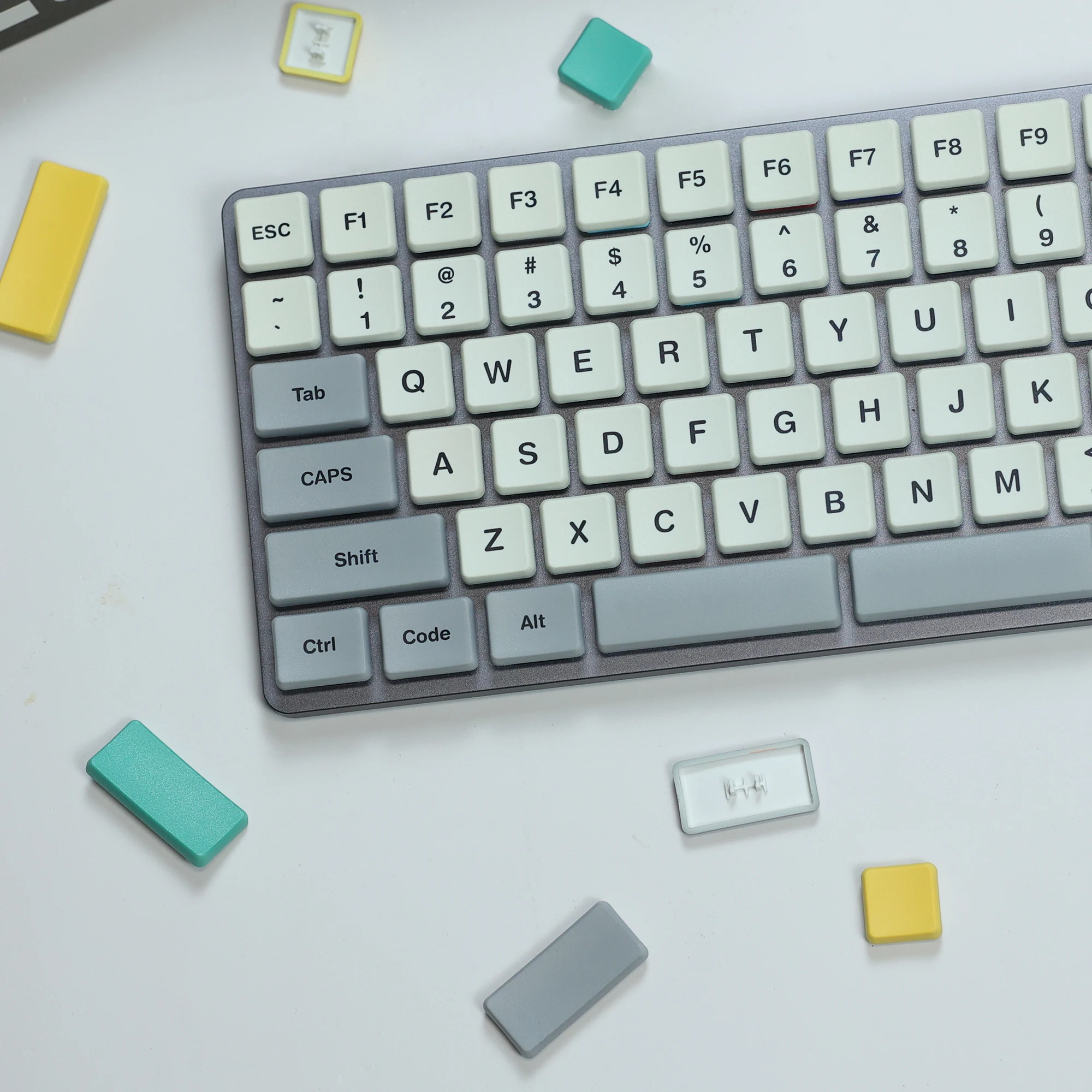 Imagem -02 - Choc Keycaps para Teclado Mecânico Baixo Perfil Pbt Ultra Fino Choc Kailh 1350