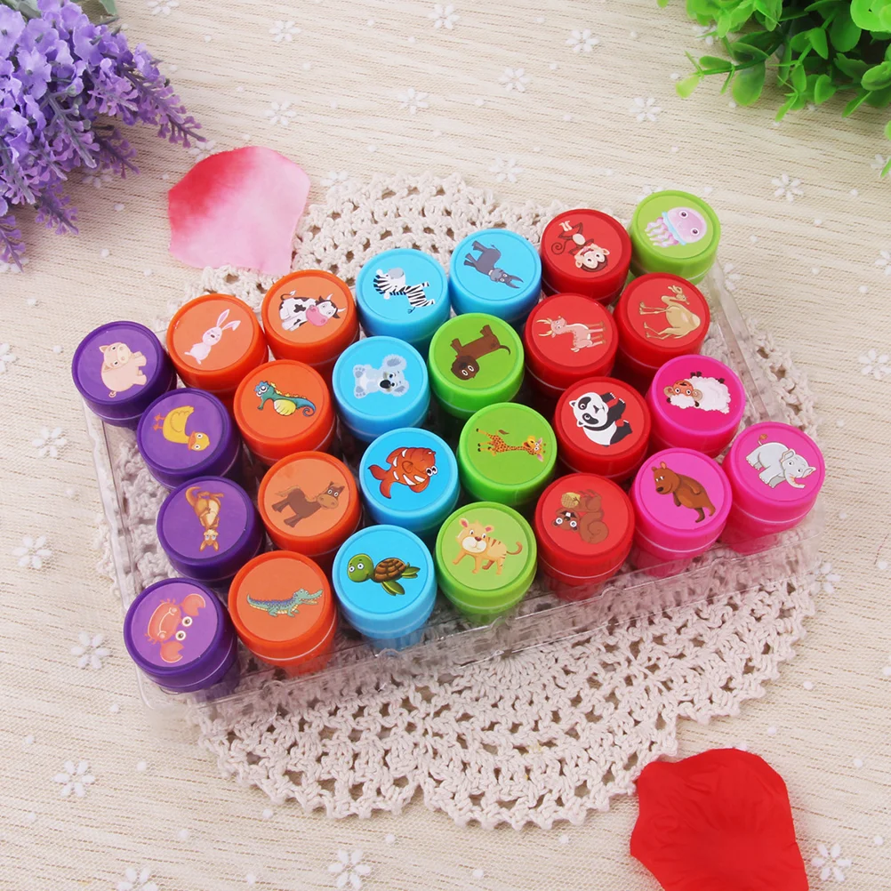 26 Pcs Letter Taste Child Postage Stamps Toy for Kids Birthday Gift Stampers Teachers