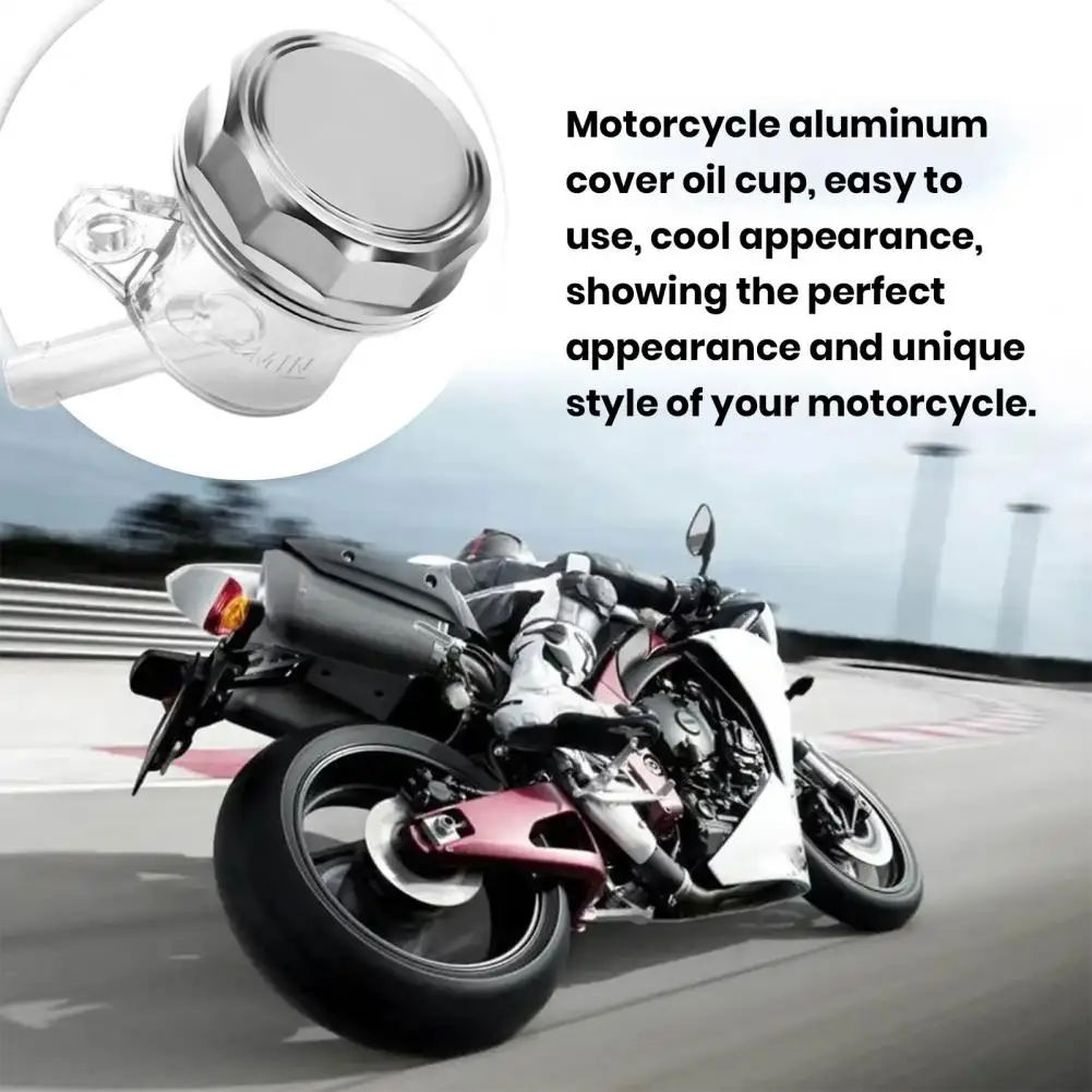 

Motorcycle Maintenance Universal Motorcycle Aluminum Lid Oil Cup Rear Brake Pump Fluid Reservoir Tank Motorcycle for Modified