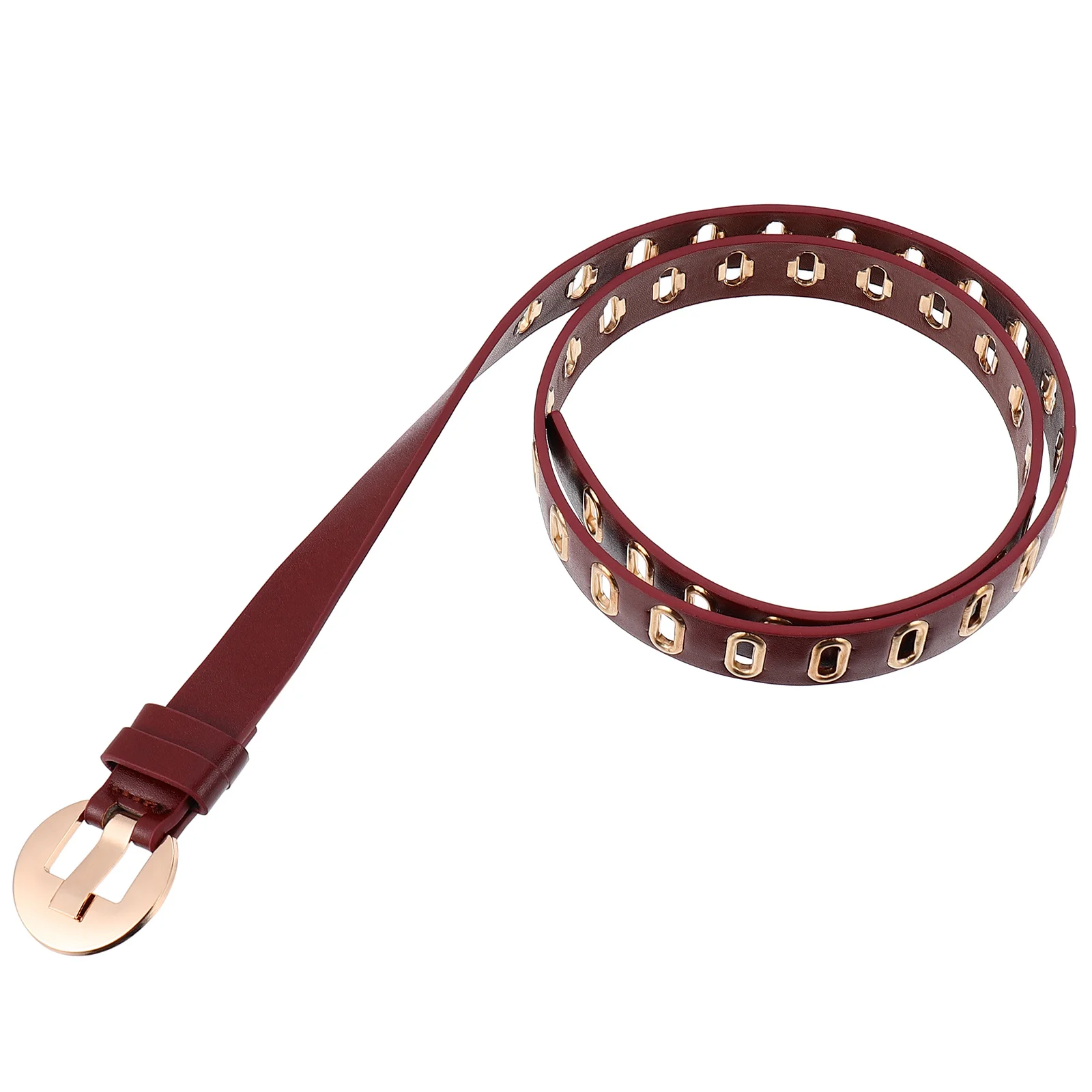 여성을 위한 1개의 장식용 허리띠 트렌디한 PU 벨트 쉽게 매치할 수 있는 의상 사무실 데이트 외출 액세서리에 적합