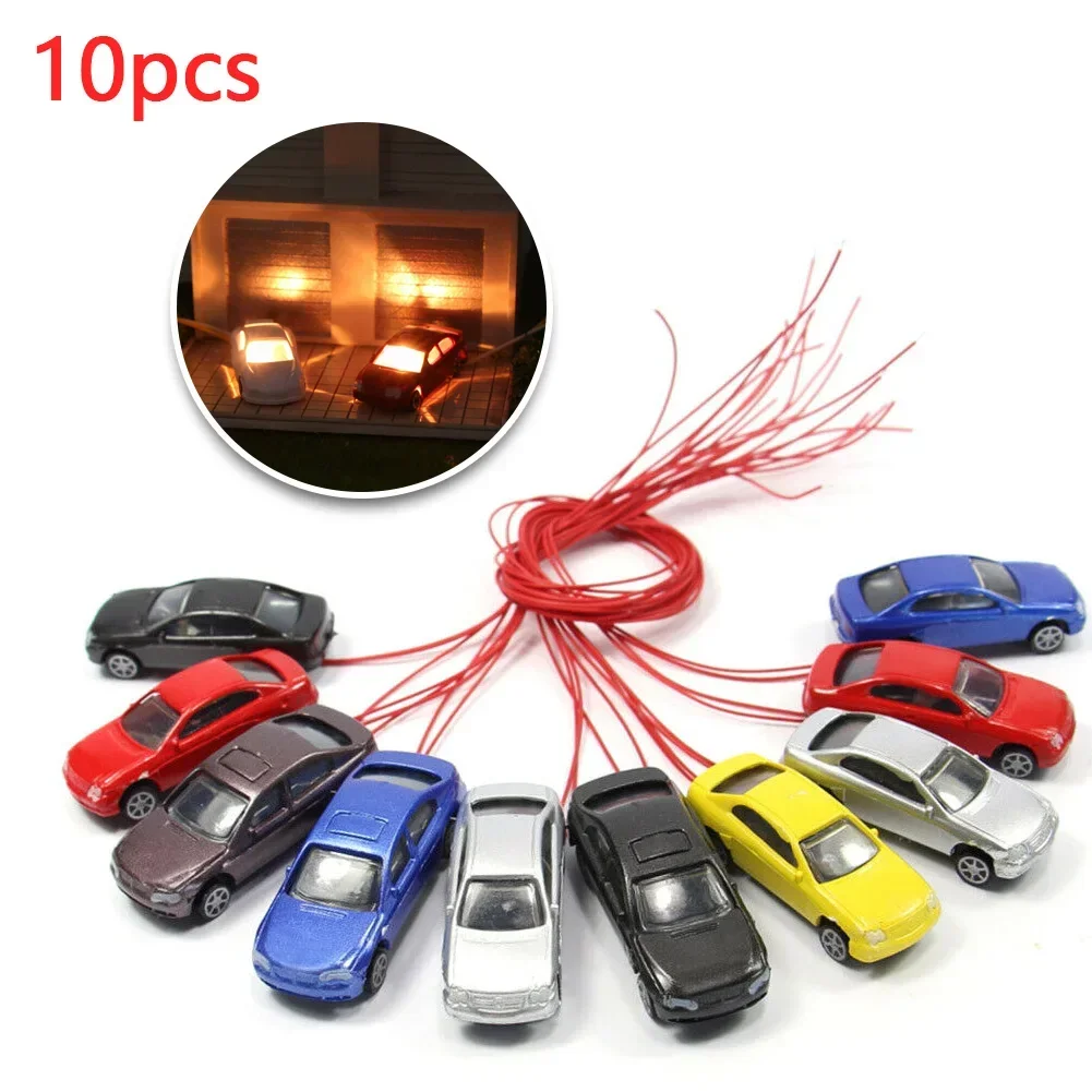 Model Trains Model Car Train Random Style Toys With Wires And Bulbs 10 Pcs 1:87~1:100 45mm(L) X 16mm(W) X 11mm(H)