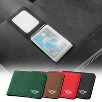 1Pcs Car Driver License Cover Holder ID Credit Card Wallet For Mini Cooper One S Countryman Clubman JCW F55 F56 R55 R56 R60 F54