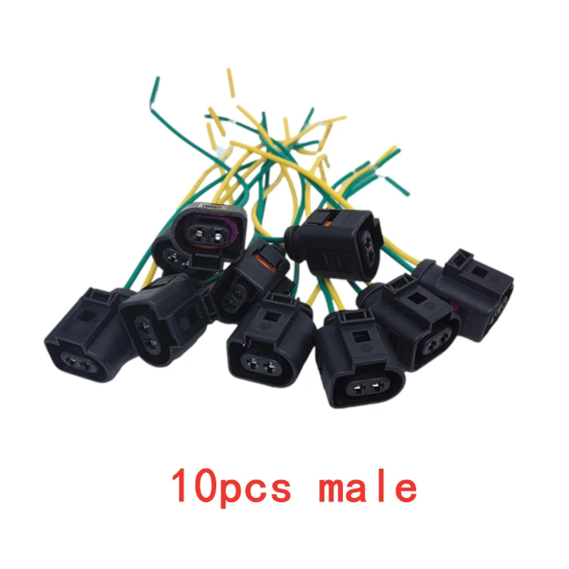 10x 2 Pin Connector Plug Wire For Volvo FH/FM/FL For Scania Heavy Truck Side Marker Lights Clearance Lamps Sun Visor Light