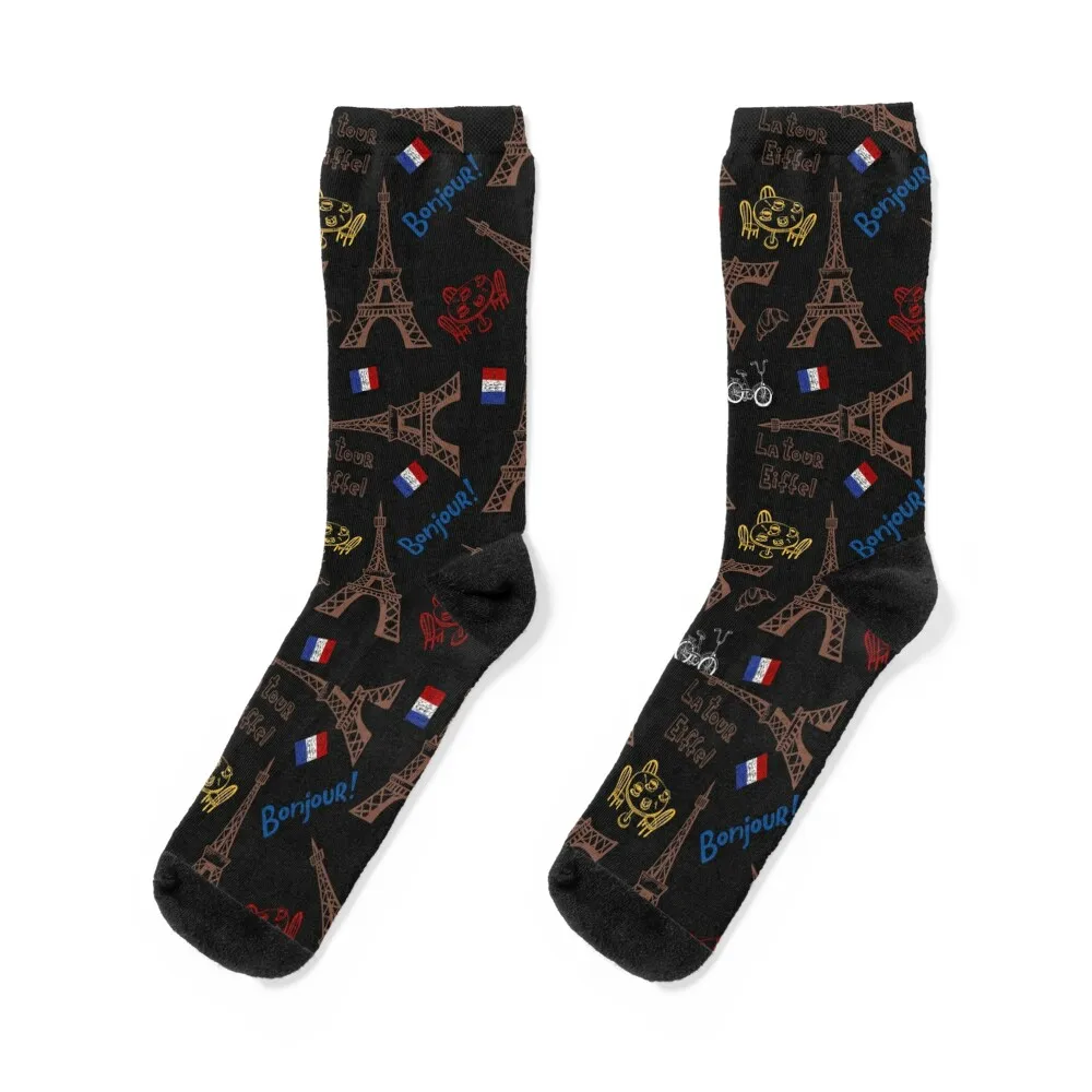 

Addicted To Paris Socks funny sock gym designer brand ankle Socks Man Women's