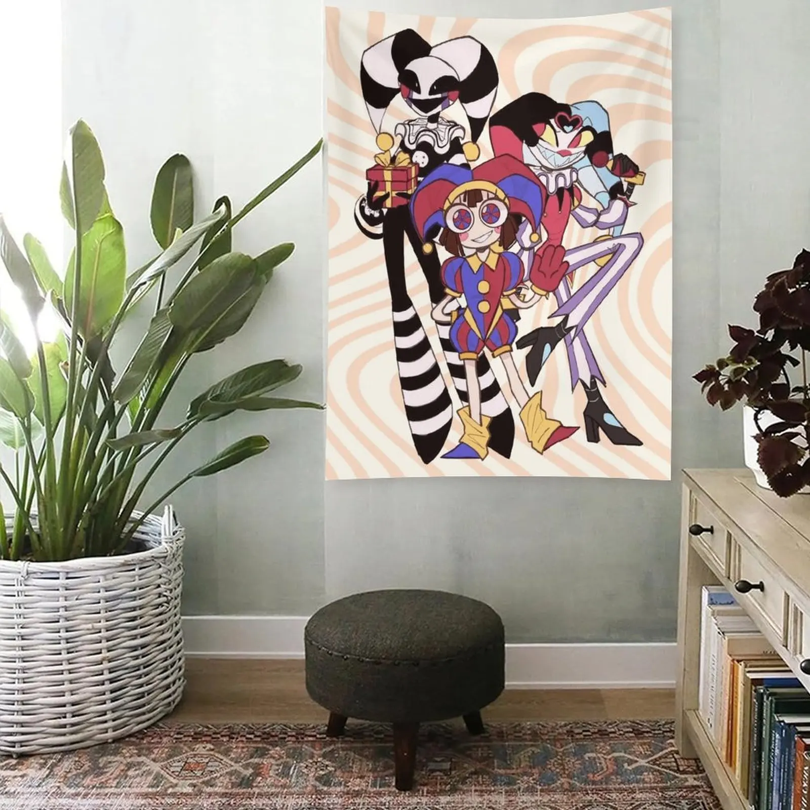 Circus Cartoon Digital Tapestry Home Decor Wall Art