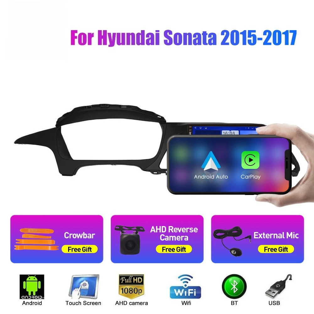 Sonata 9th Generation (2015–2017) Android Navigation System With GPS And Rearview Camera
