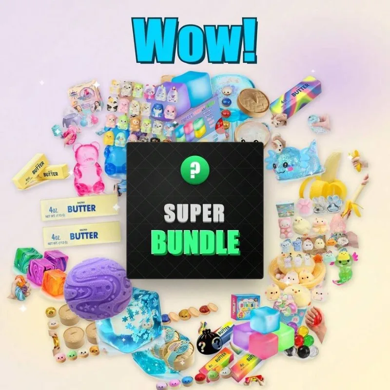 Holiday Squishy Mystery Blind Box, Random Surprise Squeeze Toys, 1Pieces Guaranteed Cute Stress Relief Fidget Toy Set