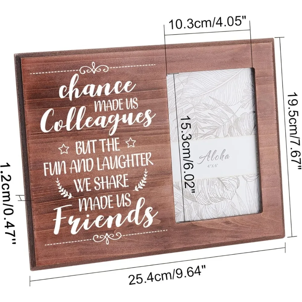 Bild 3: Chance Made Us Colleagues Bester Kollegen-Fotorahmen, Geschenk, 10,2 x 15,2 cm, Ausgehen, Bilderrahmen, Ruhestandsgeschenk, Abschiedsgeschenk