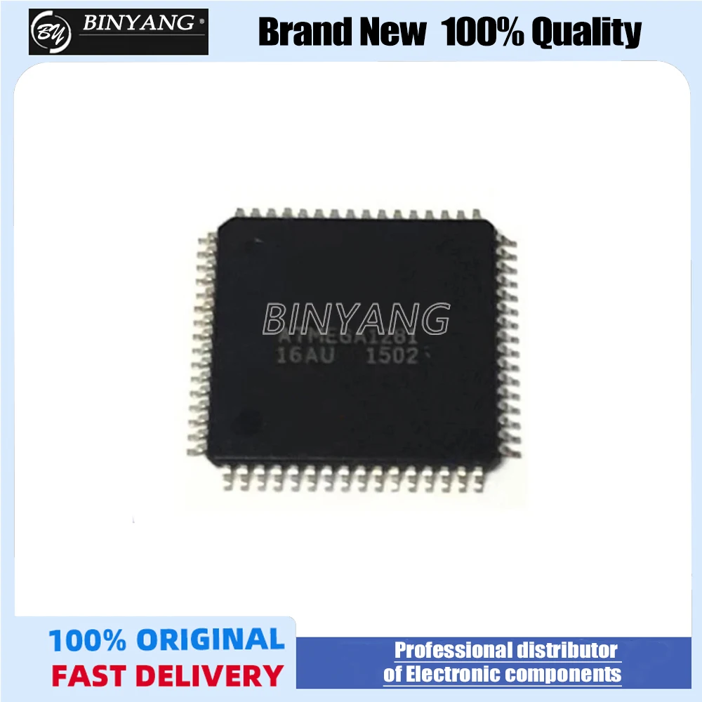 1PCS ATMEGA1281-16AU ATMEGA1281 TQFP64 ATXMEGA128A1-AU  ATXMEGA128A1 TQFP-100