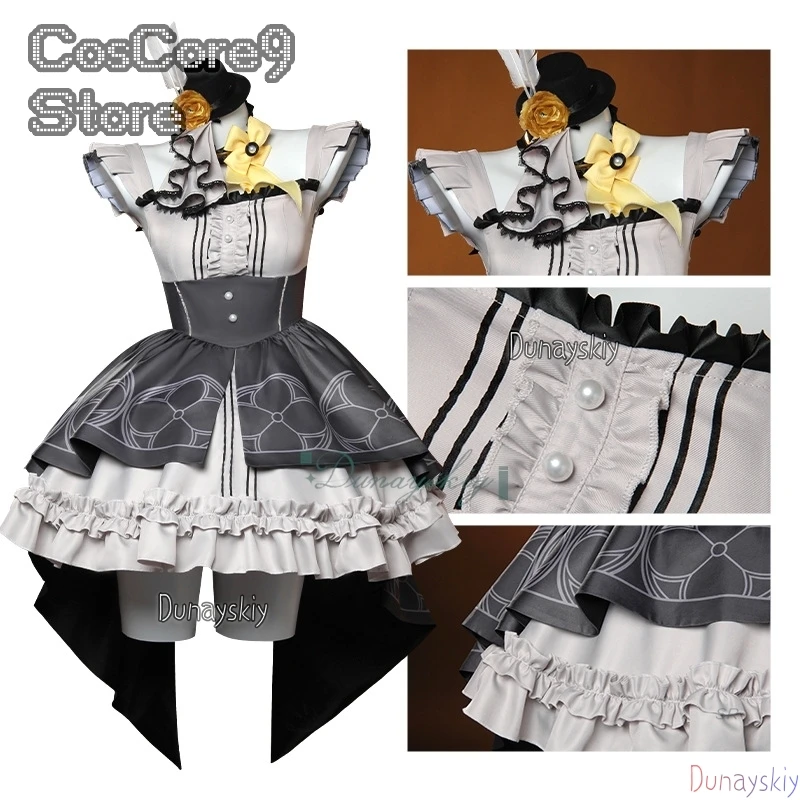 

Iochi Mari Косплей disfraz Парик Лолита Платье Ушной Наряд Костюм Игра Синий Архив Хэллоуин Униформа Для Женщин Одежда Для Девочек