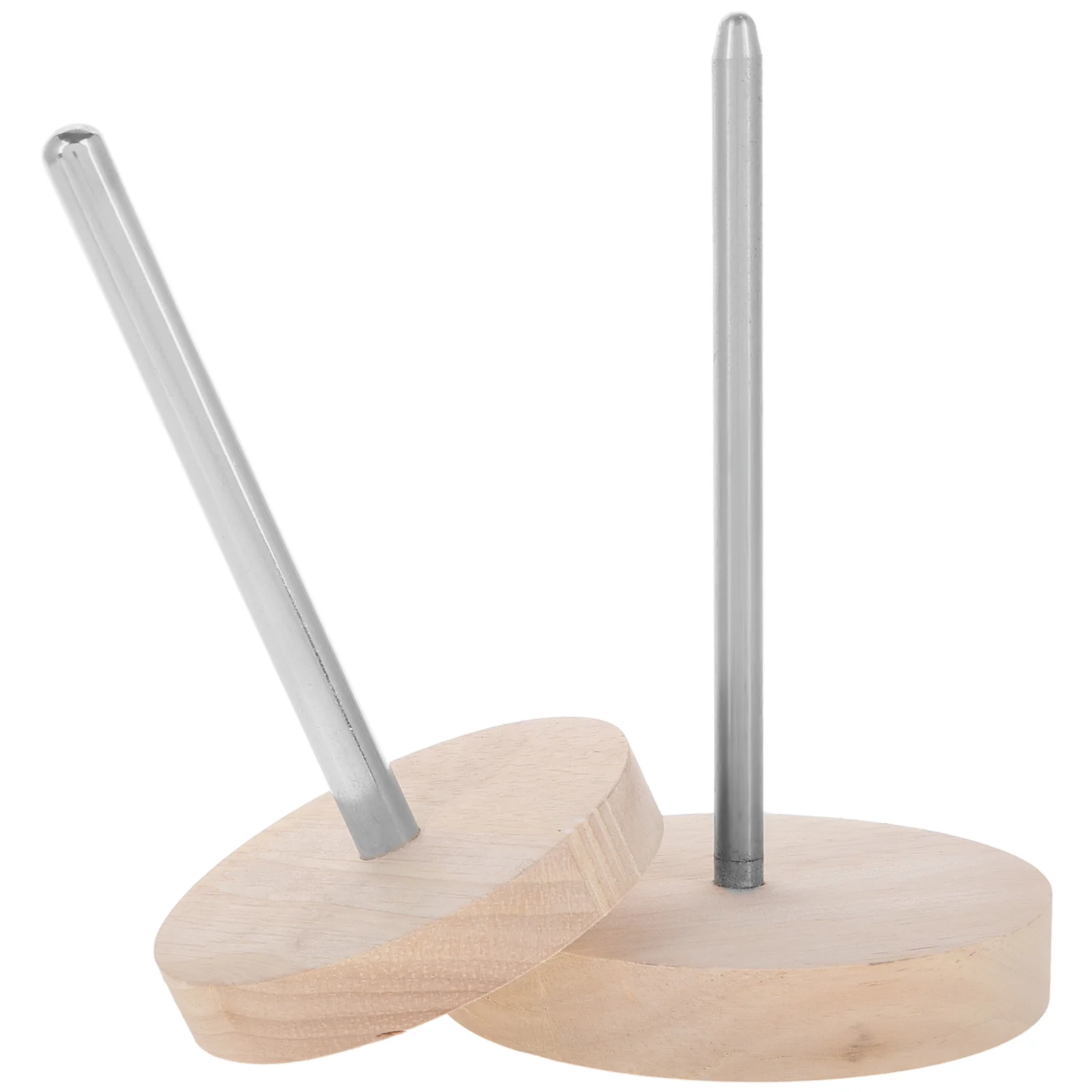 

Wooden Yarn Holder Rotating Spindle Dispenser for Crocheting and Knitting Efficient Yarn Winding Tool Organized Storage Solution