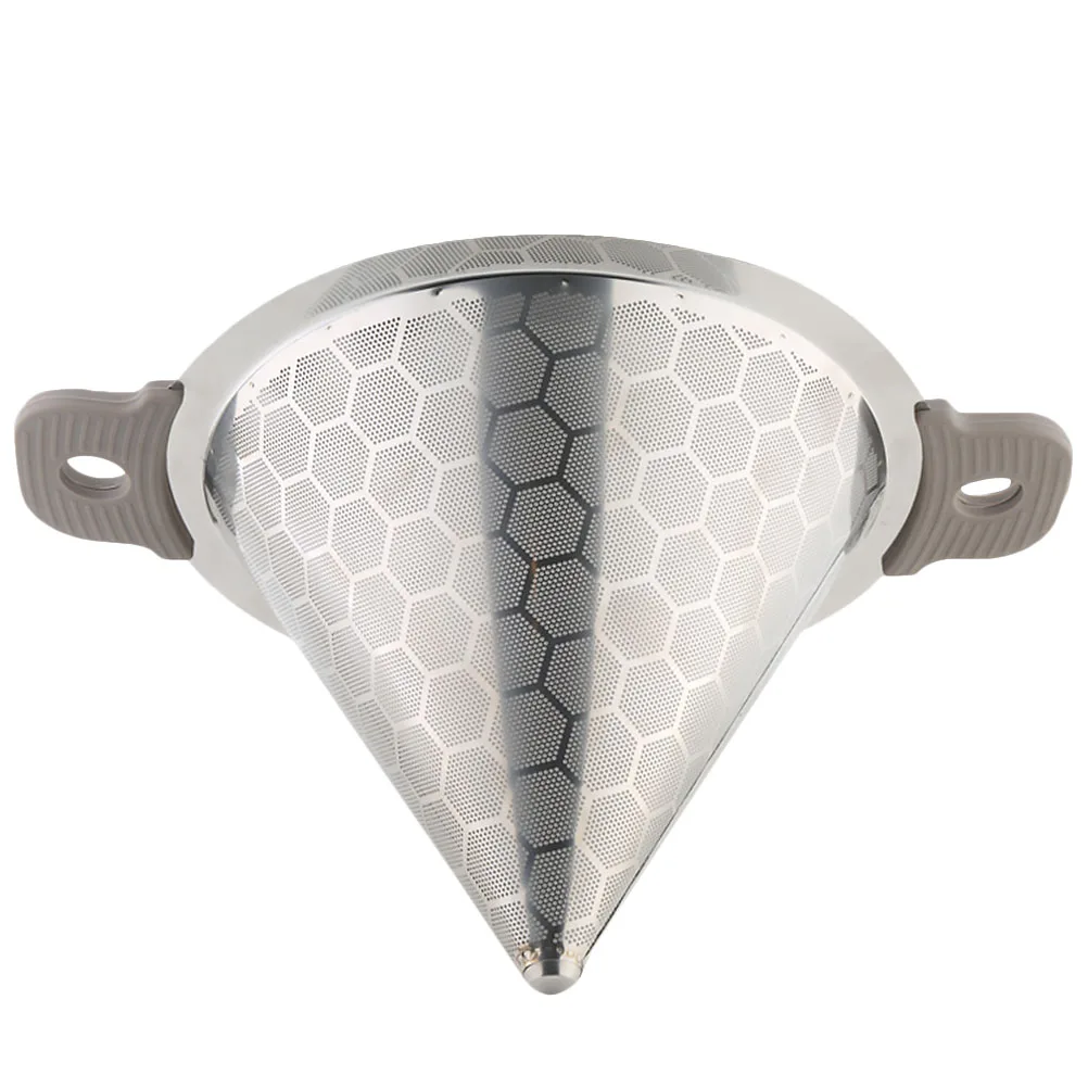 

Stainless Steel Tea Filter Fine Single-Layer Conical Funnel For Milk Tea Water Bucket Strainer Tool Kitchen Bar