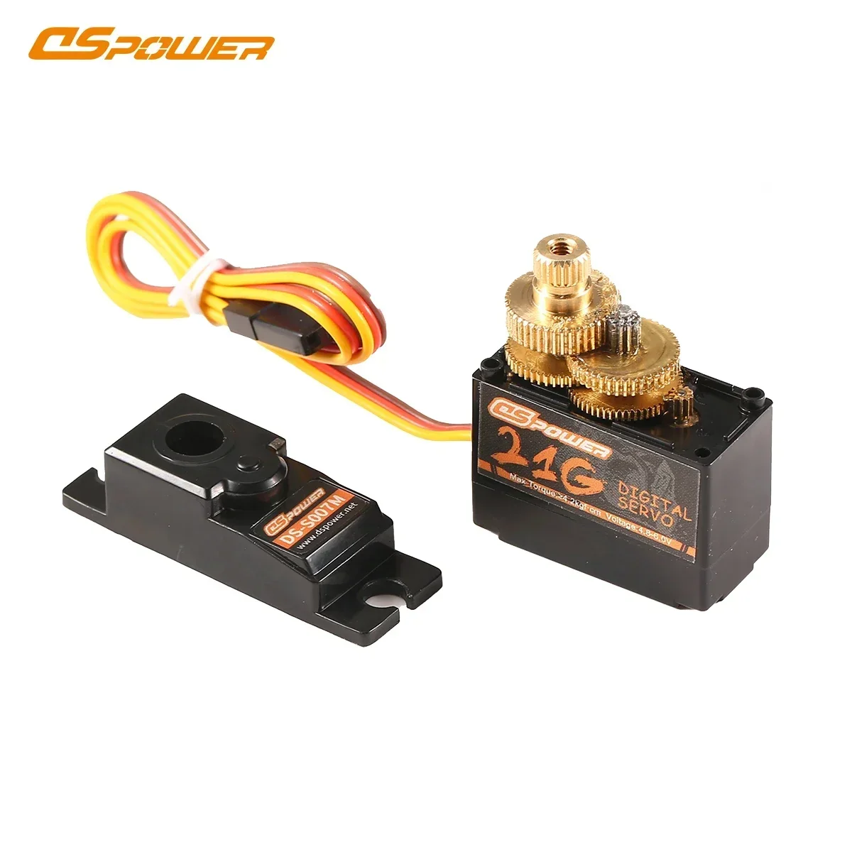 DSPOWER 21g Mini servomotor Digital para 1/18 1/16 1/14 Micro RC Car HYPER GO Wltoys 144001   MN99S MN82 Avión de conducto Barco Robot de juguete