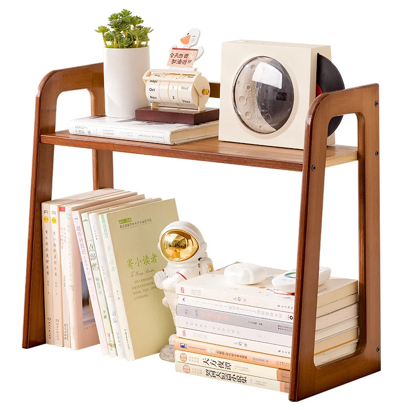 Desktop Cup Storage Shelf Office Table Finishing Dining Table Countertop Multi-layer Bookshelf Small