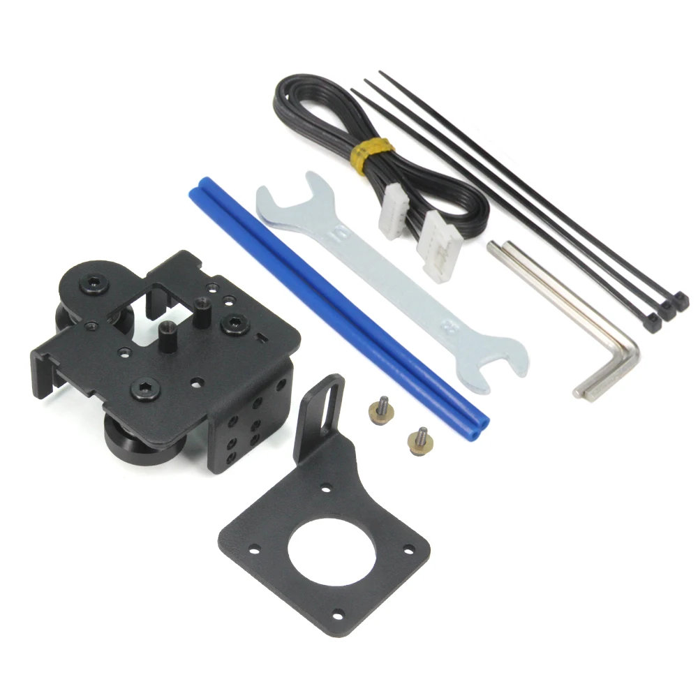 Upgrade Direct Drive Support Aluminum Plate with 3pcs Pulleys with Dual Gear Extruder Kit Only for Ender 3 NEO/3 V2 NEO /Max Neo