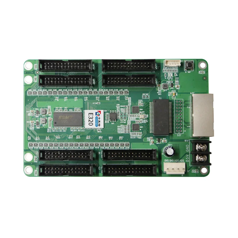 Colorlight E320 LED Receiving Card Can Load up 256x1024 Pixels More Reliable and More Economical for Full Color LED Screen