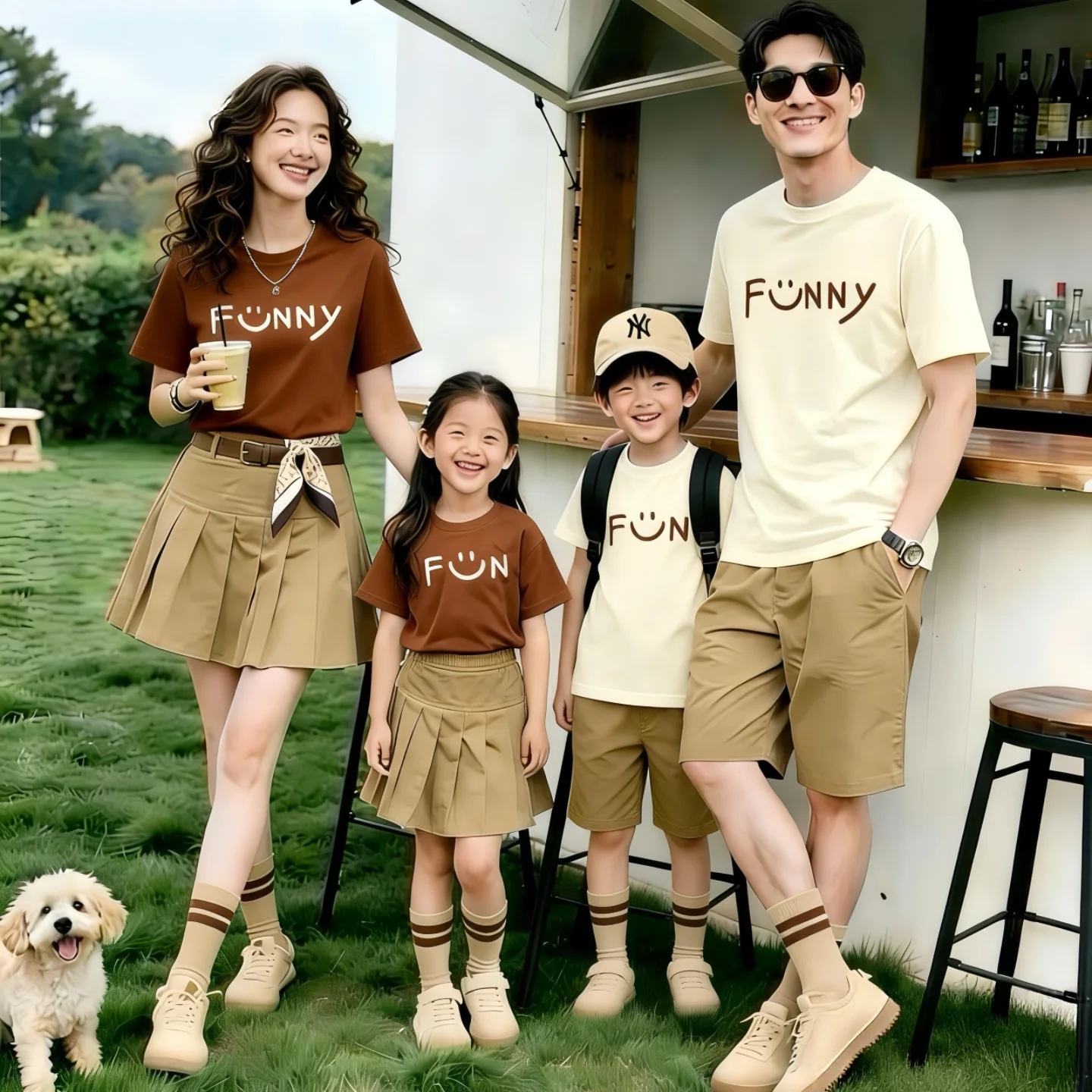 

Funny Family Matching T-Shirts Parents And Kids Cotton Short Sleeve Couple Outfit Mother Father Daughter Son Baby Bodysuit Cute